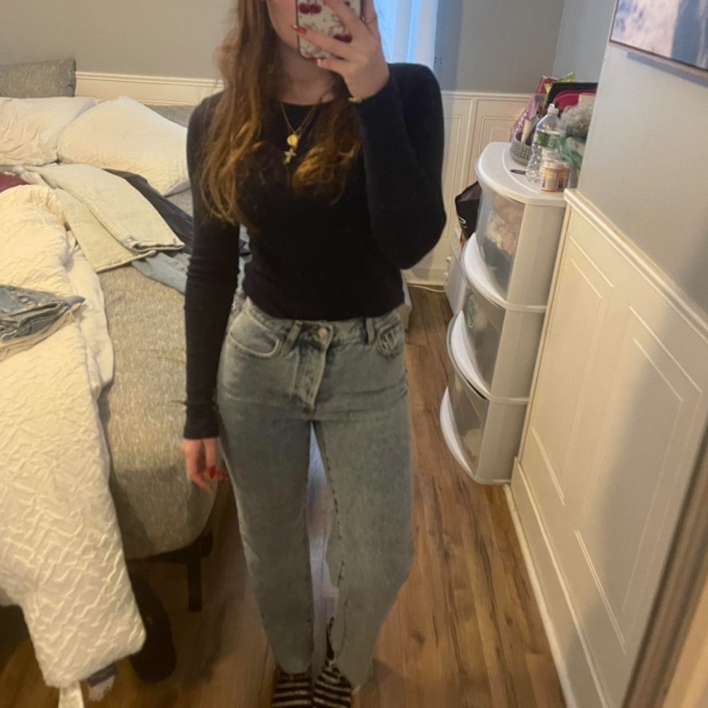 High waisted Light Wash Jeans